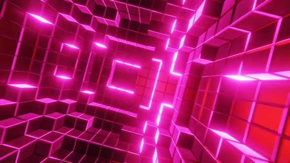 Red pink glowing spark motion graphic