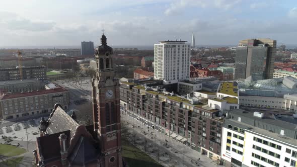 Aerial View of Malmö City