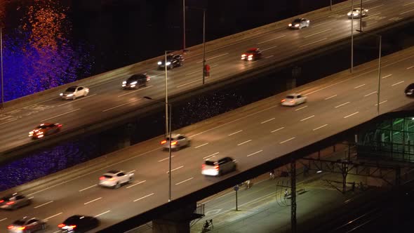 City Night Close Traffic alt