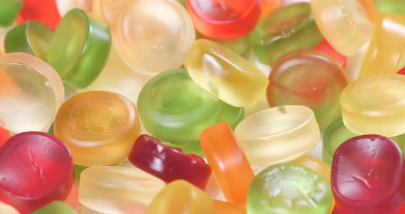 Spinning of colorful candy alt