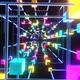 Flight Through a Cubic Corridor of Cubes - VideoHive Item for Sale