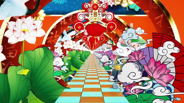 Chinese New Year Spring Red Stage alt