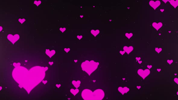 Heart Particles Rain HD, Motion Graphics | VideoHive