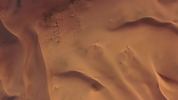 Aerial Top View On Sand Dunes In Desert Stock Footage Videohive