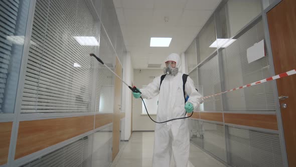 Specialist in Hazmat Suit Cleaning and Disinfecting Room alt