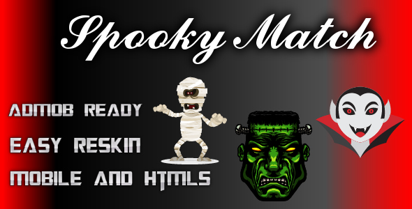 Spooky Match - Html 5 and Mobile Game (Construct 3)