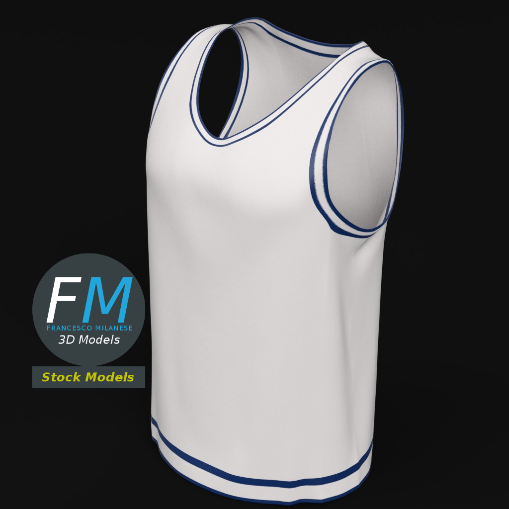Flat basketball jersey mockup by FrancescoMilanese85