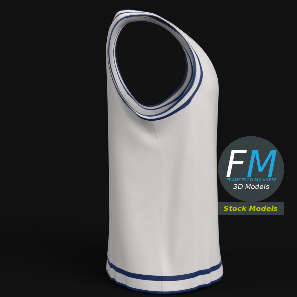 Flat basketball jersey mockup by FrancescoMilanese85