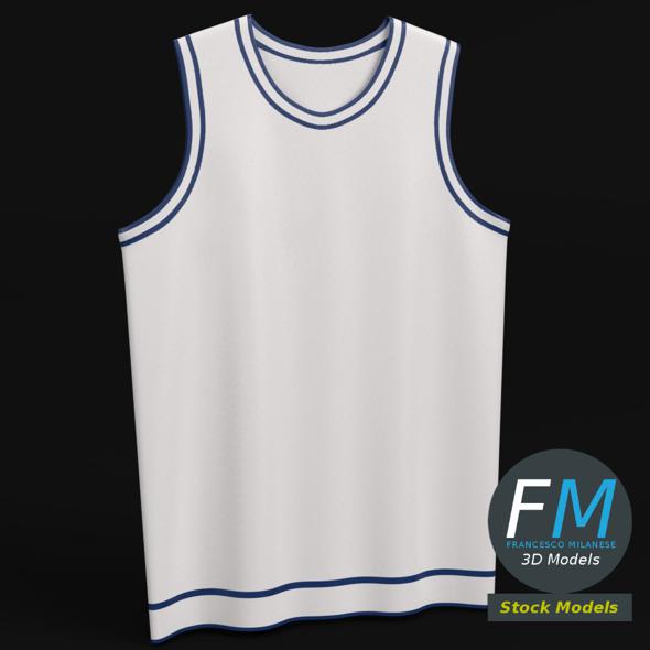 Flat basketball jersey - 3Docean 27954614