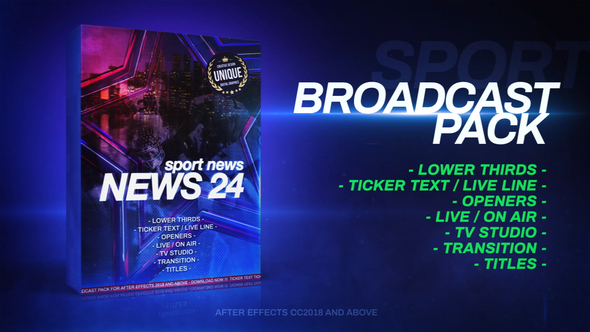 Broadcast Pack Sport - VideoHive 27956622