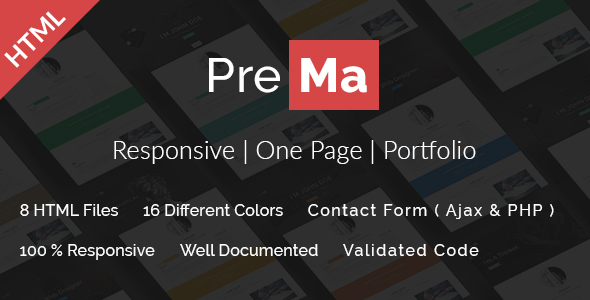 Prema - Personal - ThemeForest 18705556