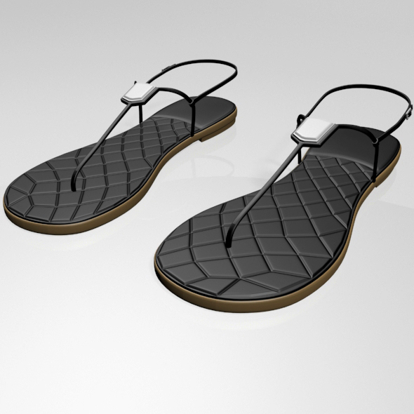 T-Strap Thong Sandals - 3Docean 27960827