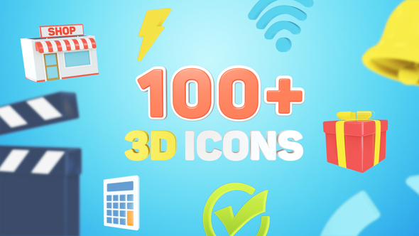 3D Icons for - VideoHive 27781406