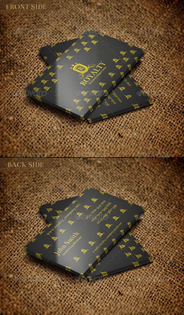 Royalty Elegant Business Card - Business Cards Print Templates