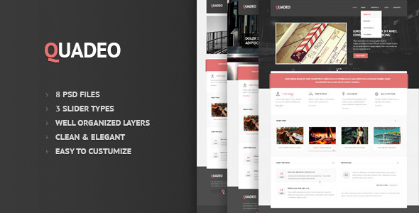 Quadeo-Clean PSD Template - ThemeForest 2589874
