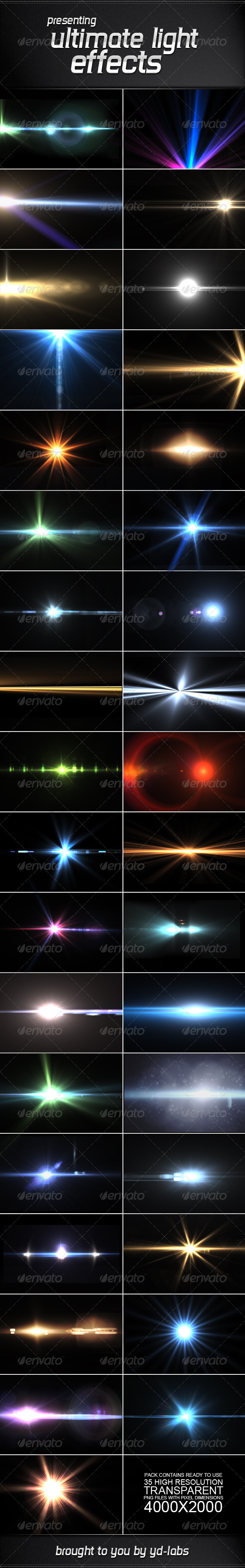 35 Ultimate Light Effects Volume 2 - Decorative Graphics