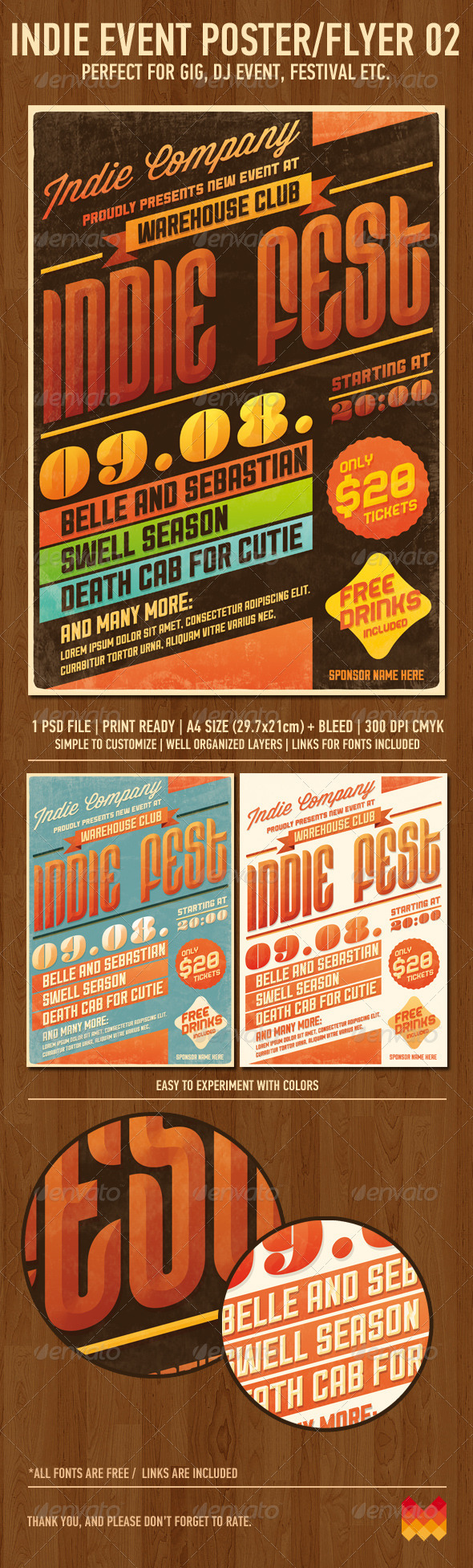 Indie Event Flyer/Poster No2 - Events Flyers