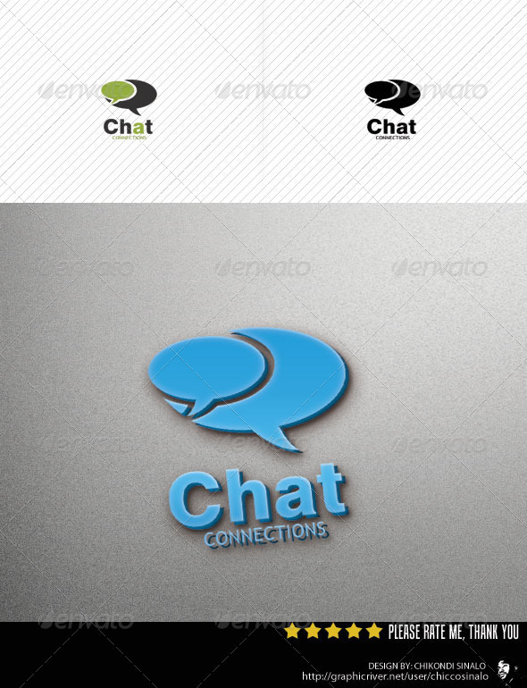 Chat Connections Logo Template - Abstract Logo Templates