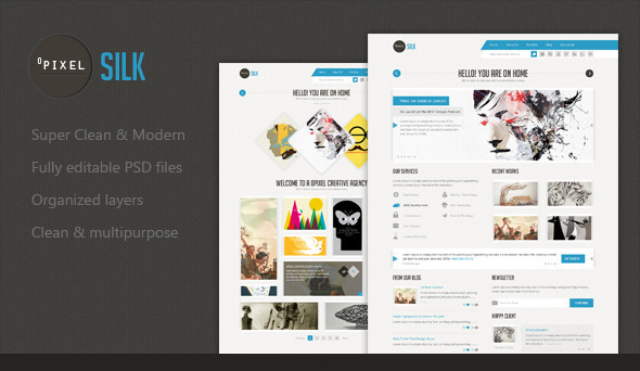 Silk - Unique Template - Creative PSD Templates