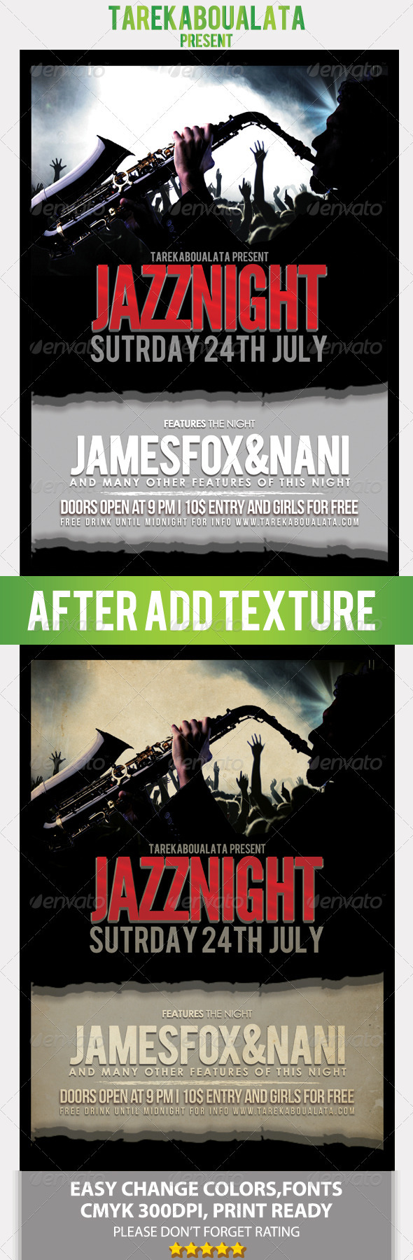 Jazz Night Flyer - Concerts Events