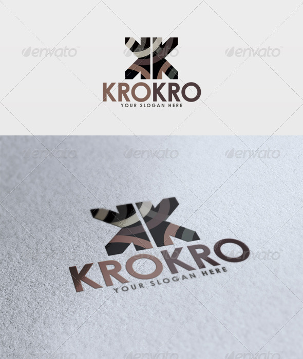 Krokro Logo - Letters Logo Templates