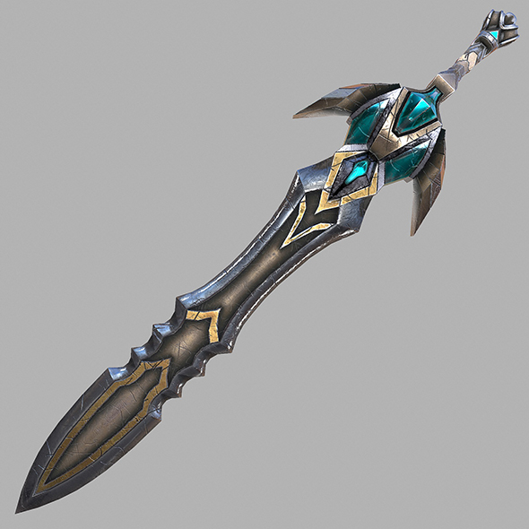 Fantasy sword 23 - 3Docean 27986339