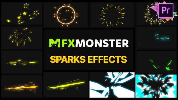 Sparks Effects | Premiere Pro MOGRT