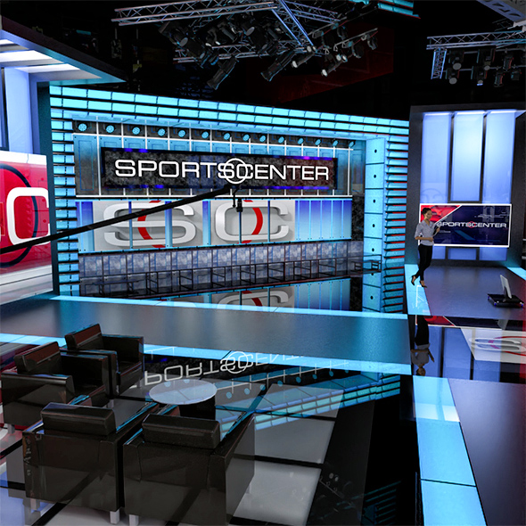ESPN sportcenter studio - 3Docean 27988951