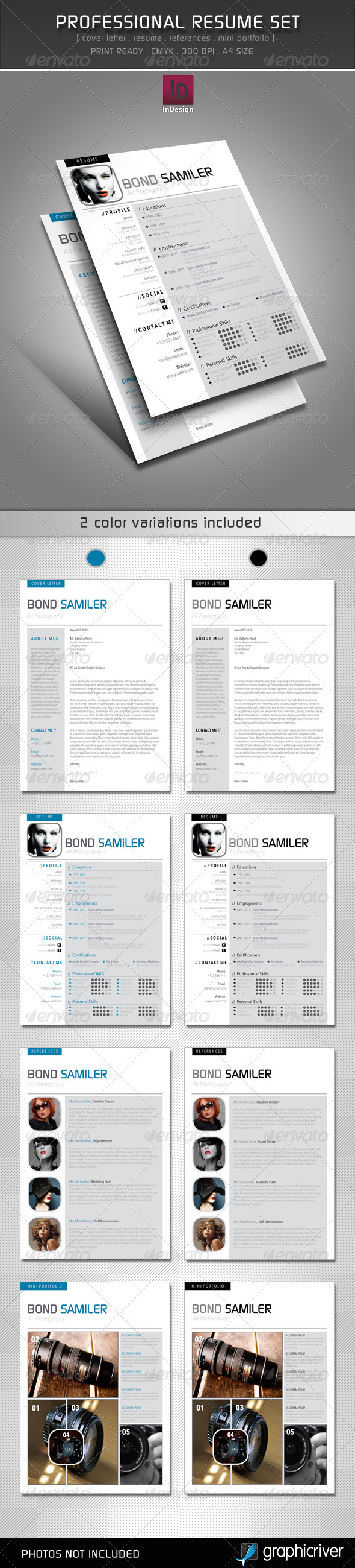 Professional Resume Set - Resumes Stationery
