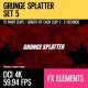 Grunge Splatter (4K Set 5) - VideoHive Item for Sale