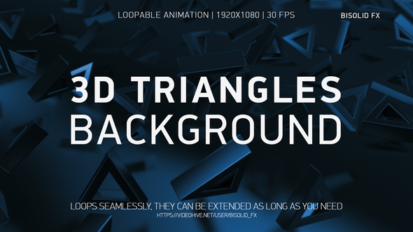 Abstract 3D Triangles Background alt
