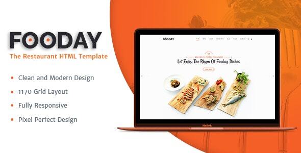 Fooday -Restaurant HTML - ThemeForest 20137392