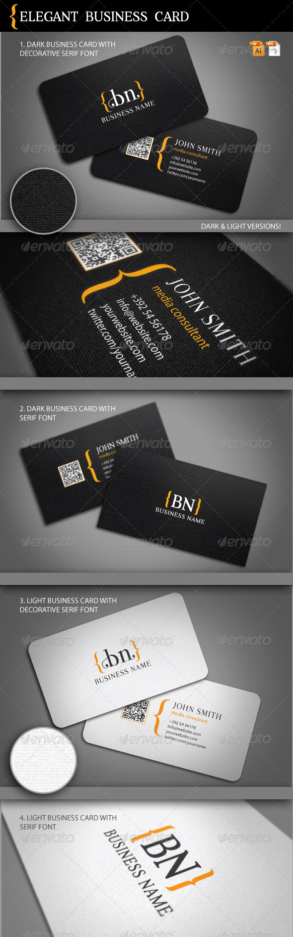 Elegant Business Card - Corporate Business Cards