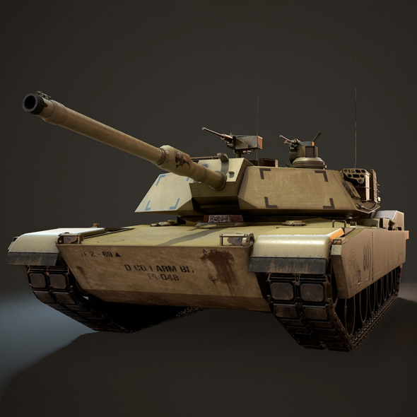 M1A1 Abrams Tank - 3Docean 25192084