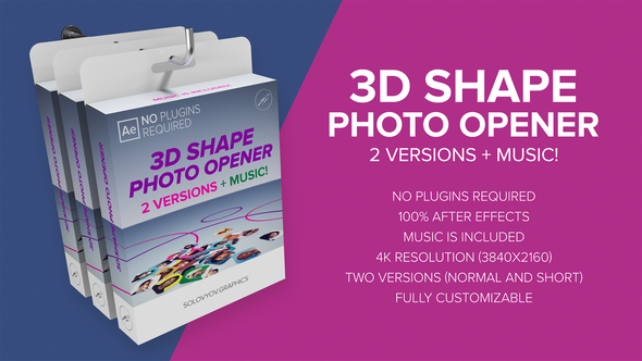 3D Shape Photo - VideoHive 28010432