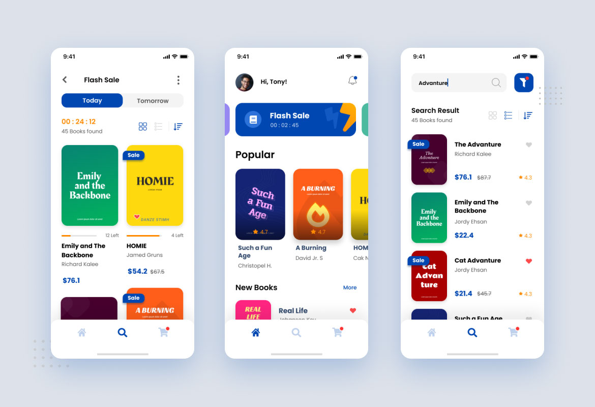 Bukushop Book Store Ios App Design Figma Template By Peterdraw Themeforest