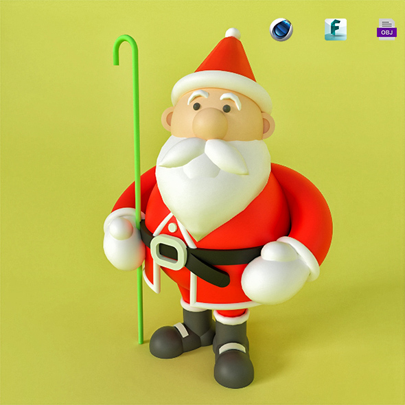 Cartoon Santa Claus - 3Docean 28021605