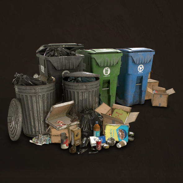 Urban Trash Pack - 3Docean 26435075