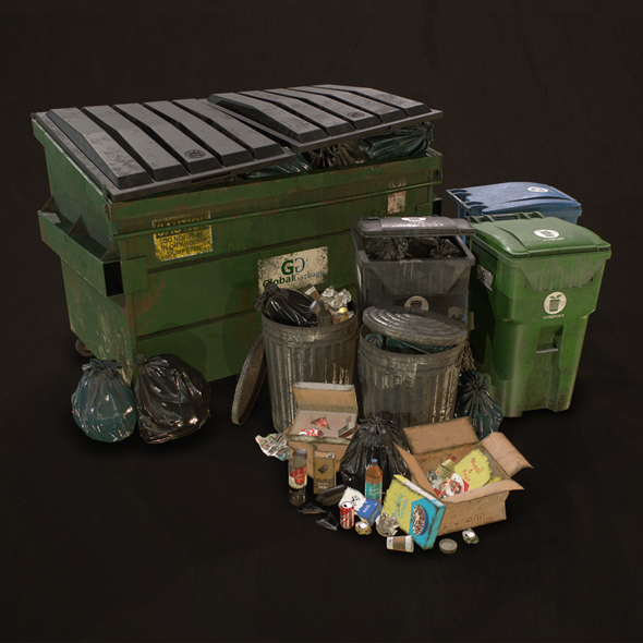 Urban Trash Pack - 3Docean 26492233