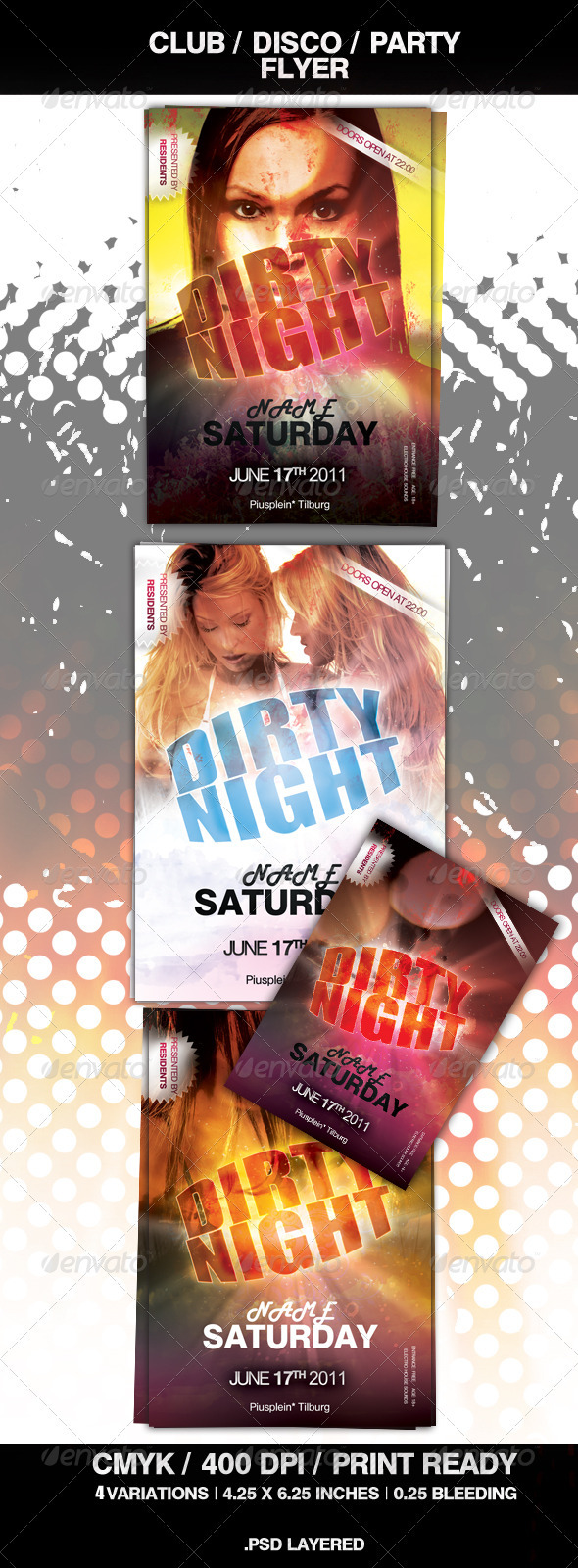 Dirty Club Party Flyer - Clubs & Parties Events