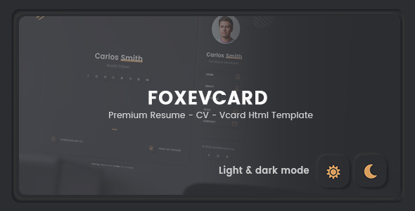 Foxevcard - Premium - ThemeForest 27929126