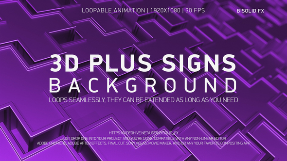 3D Plus Signs Background alt
