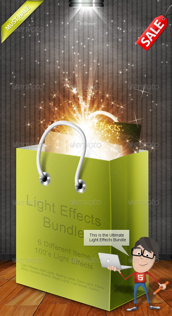 Light Effects Bundle - Decorative Graphics