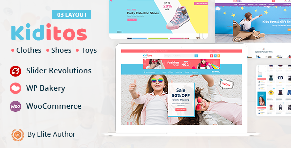 Kiditos - Baby and Kids Multi Store WooCommerce Theme
