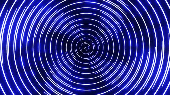 Blue spinning spiral. Looped animation