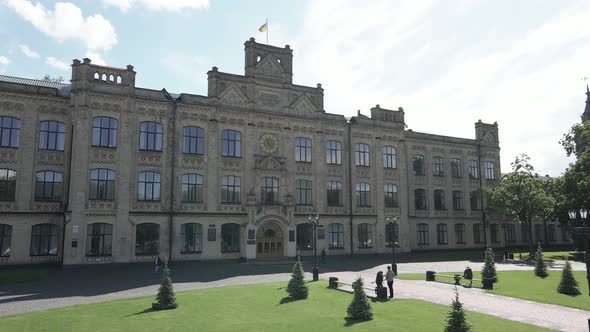 Kyiv. Ukraine. Kyiv Polytechnic Institute. Aerial View. Flat, Gray alt