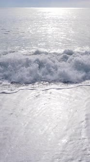 Sea Near the Coast  Closeup Aerial View of the Coastal Seascape alt