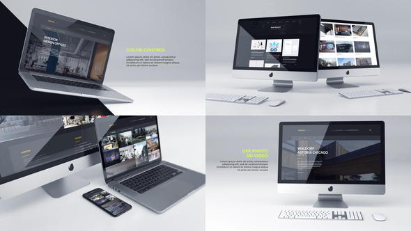 Multicolor Device Mockup | Website Presentation Kit