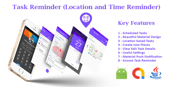 Tasks Reminder (Location Based) App with Admob Ads