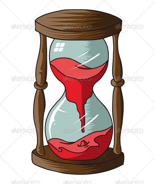 Hourglass Red Sands - Objects Vectors